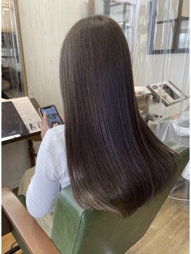 アンダーバーホワイトモデ 河内長野(_WHITE mode) 髪質改善カラーミルクティーベージュレイヤーカット