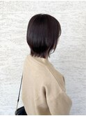 レイヤーボブ×パープルグレージュ
