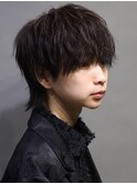 ナチュラルマッシュウルフソフトツイストスパイラルパーマ