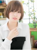 ミルクティーアッシュ前下がりボブマッシュc6大宮20代30代40代