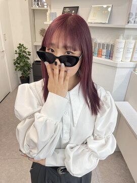 ペレ 渋谷(PELE) イメチェン/ホワイトブロンド/外ハネボブ/ワイドバング/渋谷