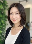 40代にオススメ★大人クールな艶ボブスタイル