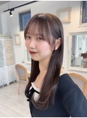 髪質改善トリートメントミルクティーブラウンブリーチなし