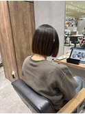 柔らかブラウン×ボブスタイル
