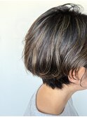 bleach ＋ indigo , cut