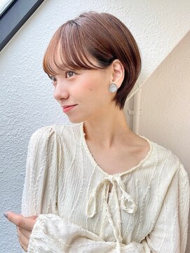 ハウスアンドヘアーワークス(House&Hair works) 前髪長め大人小顔ショート30代40代50代　藤沢