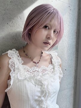 キャロルガーデンズ ボコカ 表参道(Carroll Gardens bococa) 【表参道】ブリーチ、デザインカラー、ペールピンク