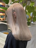 サンクマーケット 渋谷(cinq MARKET) 渋谷ダブルカラーブリーチカラーミルクティーベージュ30代40代