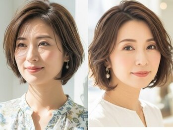 白髪ぼかし/脱白髪染め/kaminowa 大人のための美容室の写真/白髪は「染めて隠す」から「活かしてお洒落」に。専門の知識が必要な脱白髪染めはkaminowaにおまかせ。