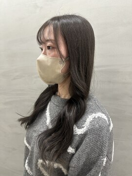 ジーナ 池袋(Zina) 暗髪オリーブアッシュ　(池袋東口/髪質改善)