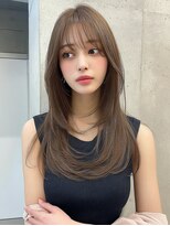 レア 銀座(Le'a) レイヤーカットハイレイヤー顔周りカット韓国風レイヤー髪質改善