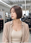 ボブ/縮毛矯正/韓国風タッセルボブ/レイヤーボブ/くびれボブ/