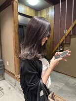 サムウェア(SOMEWHERE)&nbsp;ラベンダーブラウン×レイヤーカット