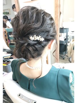 ロカット サロン(Roquat Salon) なみなみブライダルアップアレンジ  【ヘアメイク  立川南/袴】