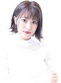 外ハネ×ボブ×オリーブグレージュ  natura御器所 柄澤美樹