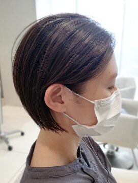 ゼル 上尾(ZELE) 《ZELE上尾店》ぱっつんミニボブ★耳掛けアレンジ