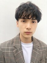 リークフー(Ree cu fuu)&nbsp;10代20代韓流☆マッシュアッシュブラウンクシャッと無造作パーマ