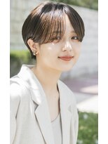 ガーデン オオタカノモリ(garden otakanomori)&nbsp;暗髪×束感ショート×シースルーバング×フレンチガーリー