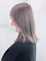 アルバム 銀座(ALBUM GINZA)&nbsp;インナーラベンダー_アースカラーくびれヘアツートン_ba375923