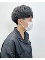 カンゴール サロン トウキョウ セントラル 原宿(KANGOL SALON TOKYO CENTRAL)&nbsp;刈り上げ厚め/マッシュ  ブルーブラック
