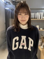 コフィー バイ メルト 吉祥寺(cofy by melt)&nbsp;【中澤彩乃】パールベージュラフレイヤーシースルー前髪透明感