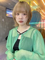 ロンドルーチェ 心斎橋(Lond luce)&nbsp;ダークアッシュ/ミディアムレイヤーカット［髪質改善/縮毛矯正］