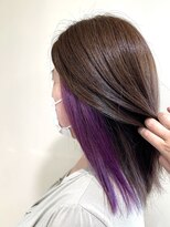 アズール 草加(azule)&nbsp;ムラサキ　イヤリングカラー