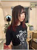 レイヤー×裾カラー