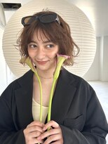 モホーク(MOHAWK)&nbsp;【MOHAEK】オリーブベージュ×ミニボブ