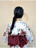 浴衣着付けと編みおろし