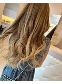 バレイヤージュ×アッシュベージュ