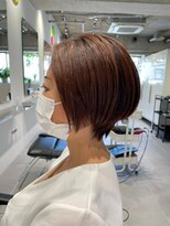 ヴォロ 佐賀(VoLo)&nbsp;切りっぱなしボブ/美髪/ピンクブラウン[佐賀駅]