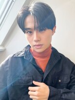 爽やかメンズ☆無造作ツーブロックマッシュナチュラル黒髪