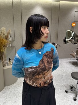 マイル 渋谷(mile) 顔周りレイヤーカット