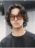 渋谷サーフカール波巻きスパイラルパーマメンズミディアムパーマ