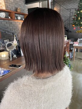 デジール(Desir) 切りっぱなしボブ×ラベンダーカラー