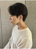 メンズナチュラルセンターパートニュアンスパーマ質感重視