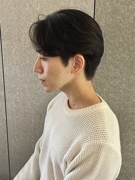 ニアウ 太田店(Niau) メンズナチュラルセンターパートニュアンスパーマ質感重視