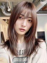 レヴ 草加店(LEV.)&nbsp;美髪 ホワイトブロンド 外ハネボブ ワイドバング