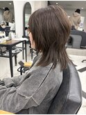 セミロングウルフレイヤースタイル！美由紀
