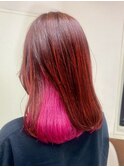 【ピンク感マシマシインナーカラー池袋美容室