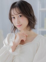 モッズヘア 越谷(mod's hair) 透けバングフェザーパーマゆるふわボブディc7越谷20代30代40代