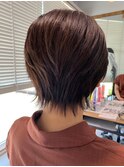 東静岡ショートボブくびれショートイルミナカラー顔周りレイヤー