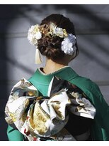 ヘアアレンジメント ボガスティーズ 溝の口店(Hair arrangement Vogusty's)&nbsp;振袖×下めアップ