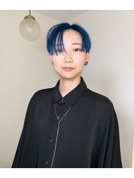 デイズド(DAZED) Blue Hair Mash Short