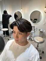 アシャヘアー(A.s.h.a hair)&nbsp;センターパート ニュアンスパーマ