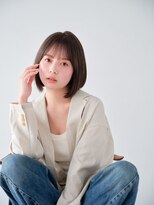 キネン バイ ツリー 宇都宮(kinen by tree)&nbsp;大人ミニマル艶ボブダークアッシュのシンプルストレート