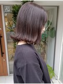 きりっぱなしセピアブラウンボブ
