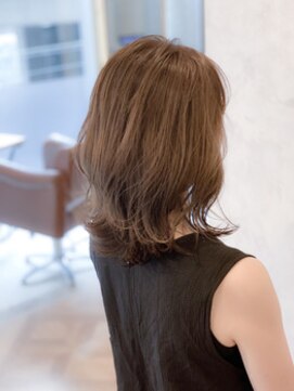 パルフェ ヘアー バイ オーク 九大学研都市(parfait hair byOAK) ブリーチ無しのミルクティーカラー