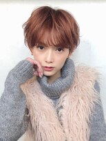 アイティー バイ アルバム 浦和店(IT by ALBUM)&nbsp;アプリコットオレンジ_ココアブラウンフリンジウェーブ_26907